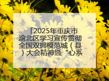 2025年重庆市渝北区学习宣传贯彻全国双拥模范城（县）大会精神暨“心系国防 强国有我”国防教育活动